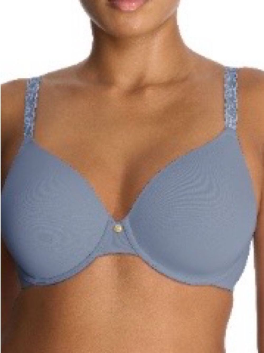 NATORI Pure Luxe Underwire T-Shirt Bra, 38D, Ocean Storm Blue